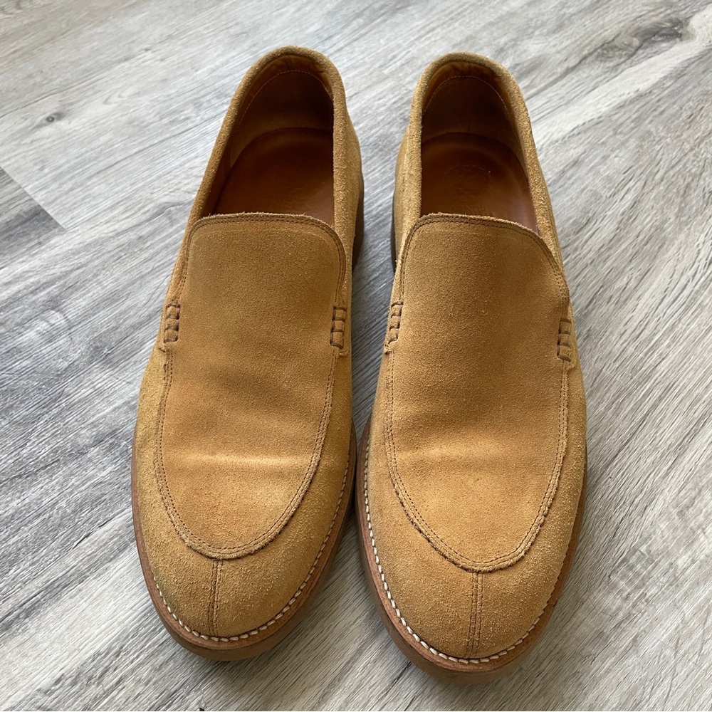 Vince Camuto Men's Camel Suede Slip-Ons